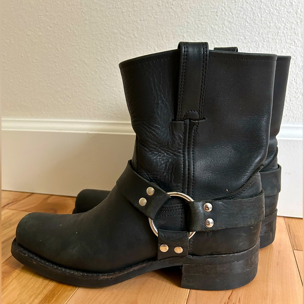 Frye Black low Harness Boots